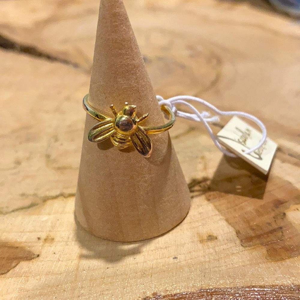 S925 STERLING SILVER BEE RING